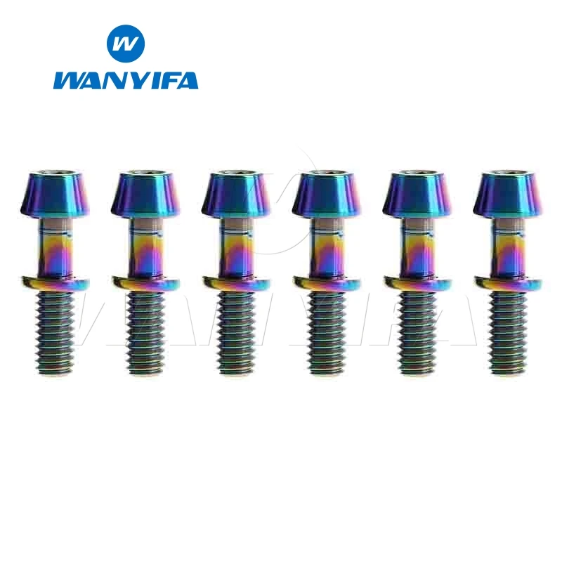 Титановый Wanyifa Ti болты с шайбами для велосипедного стержня велосипедные