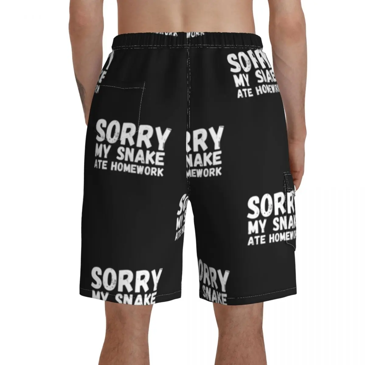 

Snake Board Shorts Swimming Trunks Polyester Men Beach Pattern Swim Trunks