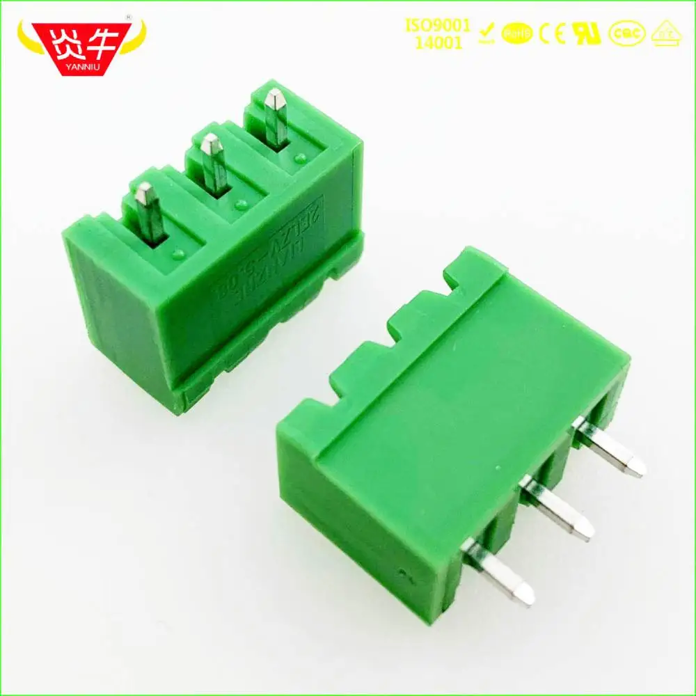 2EDGVC-5.0-3P KF2EDGVC 5,0 2P~ 12P разъем PCB вставной TEMINAL блок 2EDGVC 5,0 мм 2PIN~ 12PIN MSTBVA 2,5G 1755516 PHOENIX контакт DEGSON - Цвет: 2EDGVC-5.0-3P