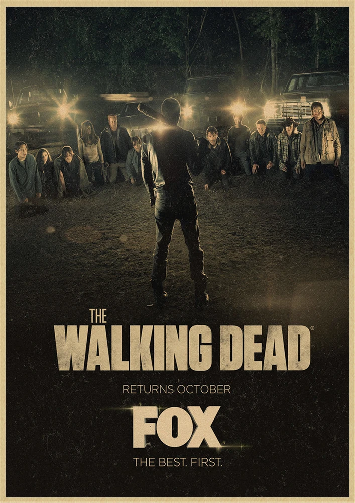 

Классический постер "Ходячие мертвецы", сезон 7