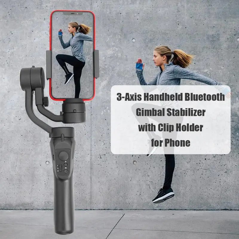 USB портативный Bluetooth шарнирный стабилизатор для камеры GoPro H4 3-осевой селфи-палки портативный монопод с шарнирным замком застежкой и держателем для смартфон экшн Камера