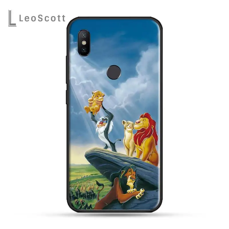 Чехол для телефона RuiCaiCa The Lion King Simba animal Xiaomi Redmi 4x5 plus 6A 7 7A 8 mi8 8lite 9 note 4 5