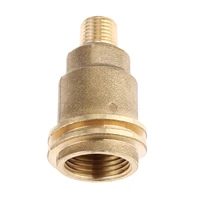 1pc solid brass propane gas pipe thread adaptermale qcc 1 to 14inch male qcc1type 1 male pol female connection assembly