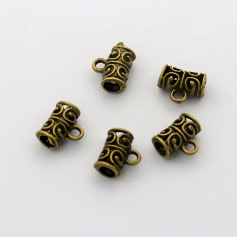 Antique Bronze 50 шт. 11x5 мм смешанный Тибетский Золотой Серебряный металлический соединитель для самостоятельного изготовления ювелирных изделий браслет ожерелье аксессуары - Цвет: Antique Bronze