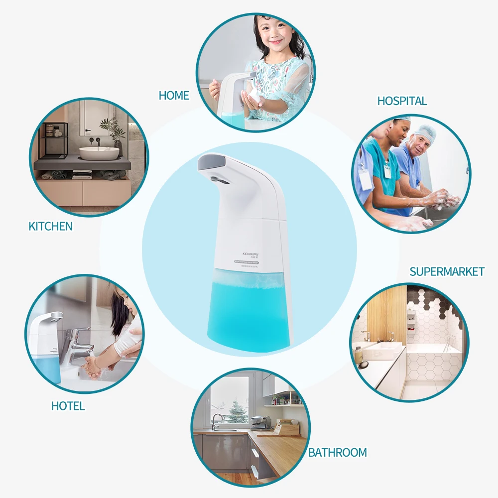 

Children Automatic Liquid Soap Dispenser Infrared Induction Sensor Hand Washer Touchless Foam Hand Sanitizer Bathroom kitchen