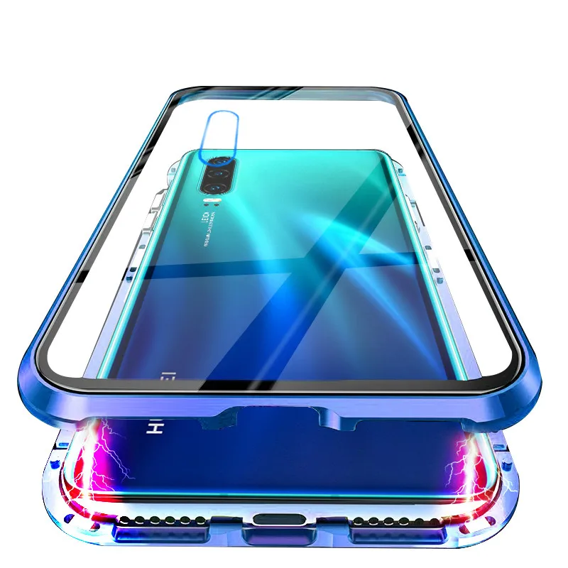Магнитный адсорбционный металлический чехол для huawei mate 20 Pro P30 P20 lite, противоударный чехол для huawei mate 10 20 Lite P Smart, чехол