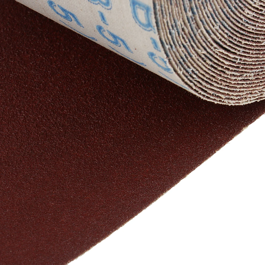 

10m x 100mm 120 Grit Water Proof Emery Cloth Brown Corundum Sanding Paper Metalworking