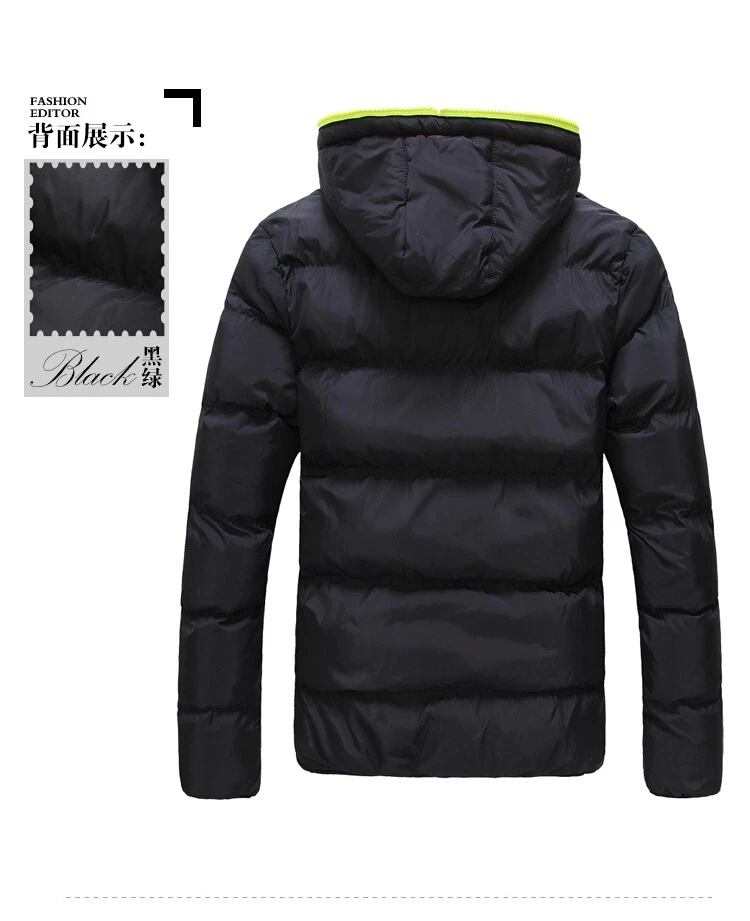 

Winter men's stand-up collar cotton-padded clothes Korean slim youth thick cotton-padded clothes
