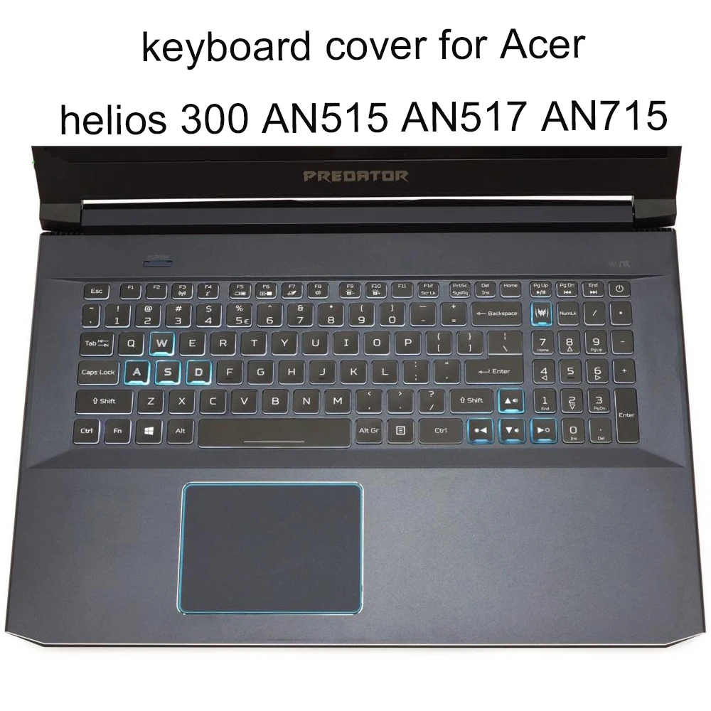 Keyboard Covers for Acer Nitro 5 7 AN515-54 AN715-51 15.6 AN517-51 Predator Helios 300 2019 silicone clear protective cover new