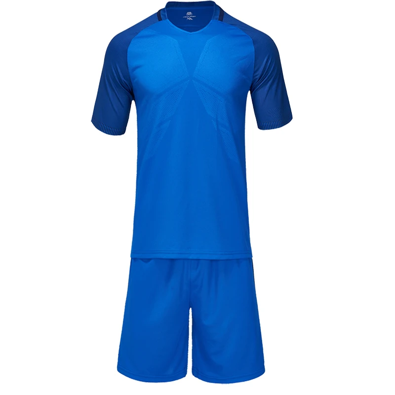 Мужская футболка с коротким рукавом униформа для взрослых Детская синяя