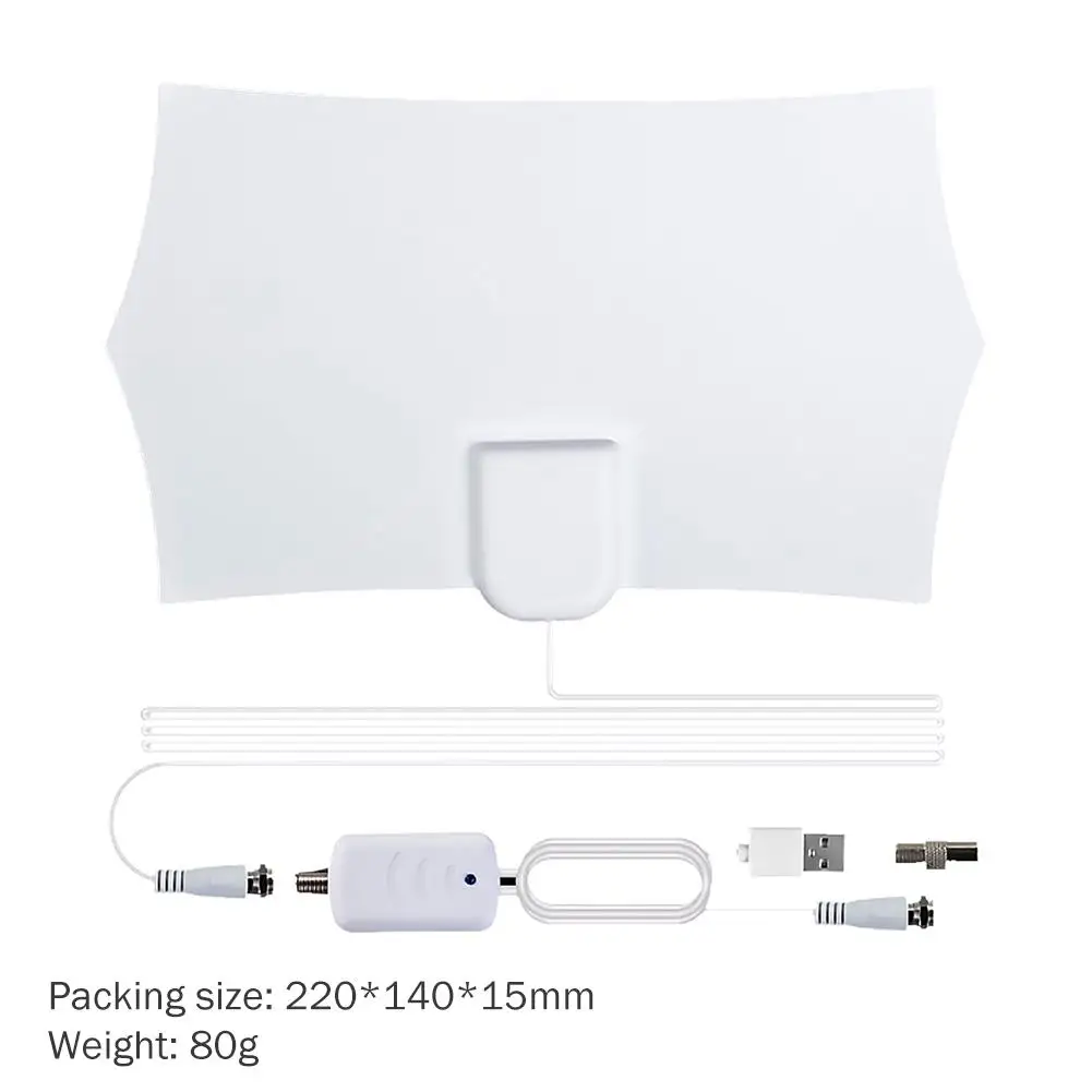 

JT0176 960 Miles 1080P Indoor Digital TV Antenna Lightweight and Super-thin High Performance 4K HDTV Aerial Signal Booster