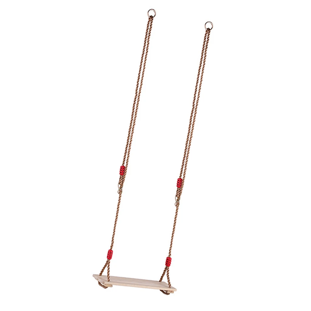 Деревянные подвесные качели сиденье с регулируемой веревкой длиной 180 см сменные