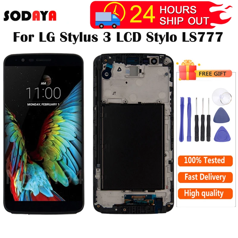 ЖК дисплей для LG Stylus 3 LS777 M400 M400DF M400N M400F M400Y с сенсорным стеклом дигитайзер в сборе