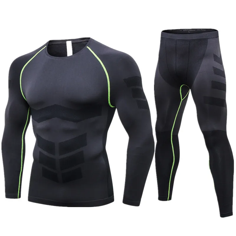 Антимикробное зимнее термобелье набор мужские кальсоны термо одежда леггинсы