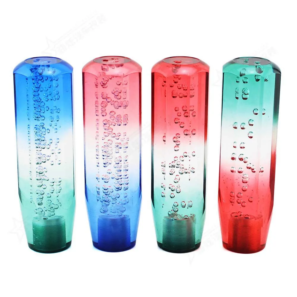 

CPT car modified three-color crystal gear shift head universal 15cm crystal bubble shift head extended gear head universal model