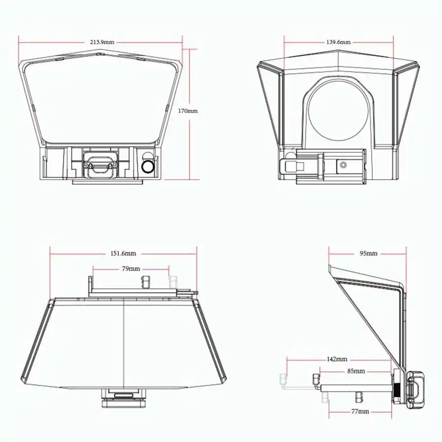 Besview Bestview T2 T3 телесуфлер для 8-дюймового планшетного ПК SLR-камеры портативное