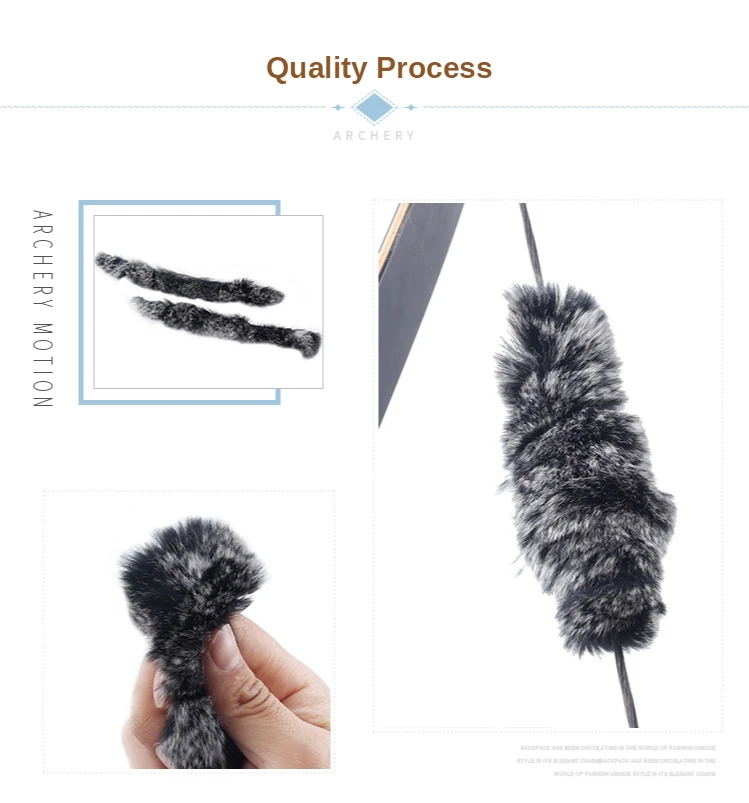 Амортизатор для стрельбы из кроличьей шерсти 2 шт./компл. серый 1x20 см стабилизатор