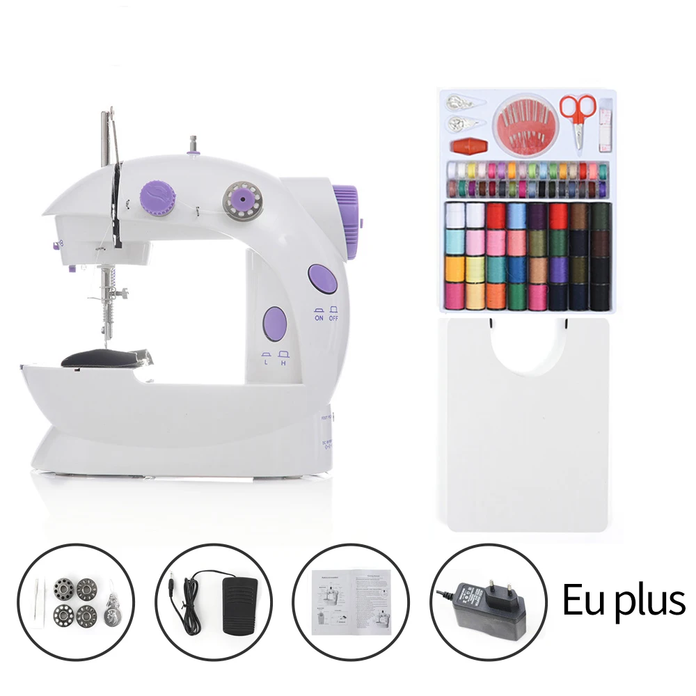 Портативная машинка для шитья настольная электрическая швейная машина мини дома