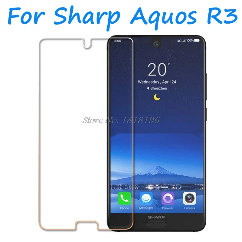 Взрывозащищенное 100% оригинальное закаленное стекло для Sharp Aquos R3 защита экрана 9H
