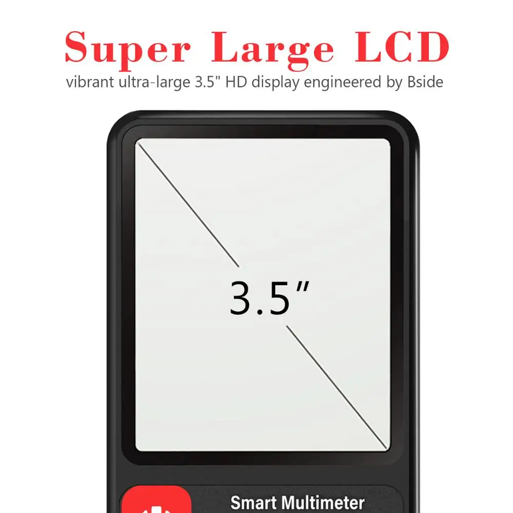 54 ADMS7 Цифровой мультиметр 3 5 ''большой ЖК-дисплей цифровой Смарт Вольтметр