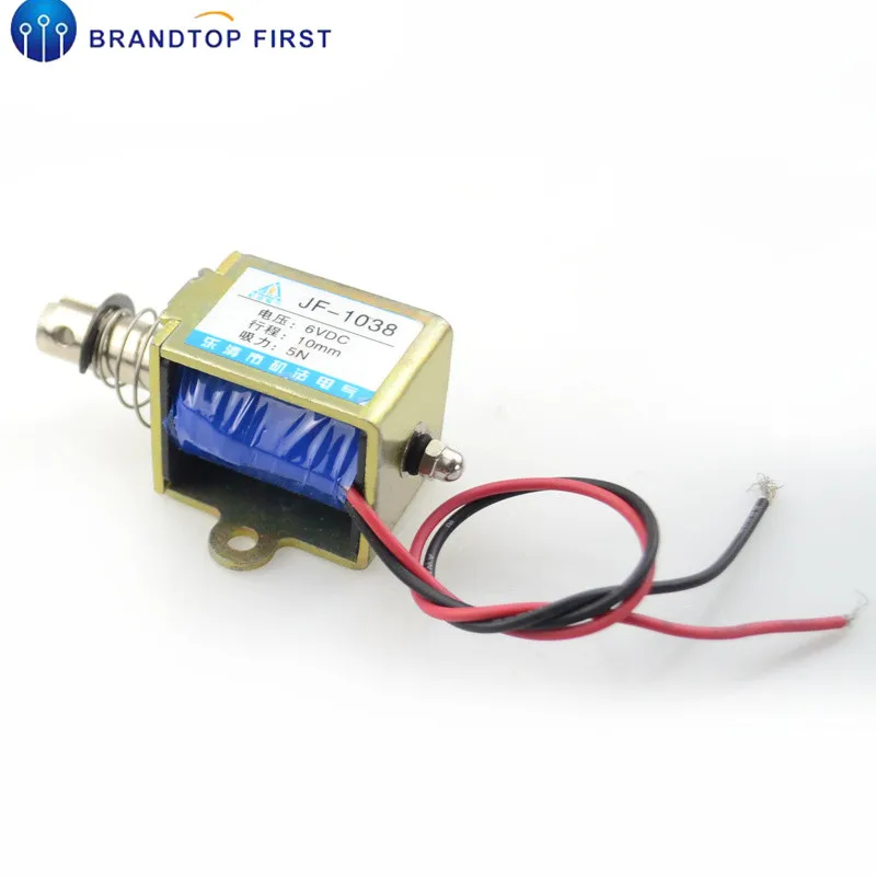 Jf 1038 DC 6V 12V 24V 10mm 5N вытяжной открытый формы катушки электромагнитный привод| |
