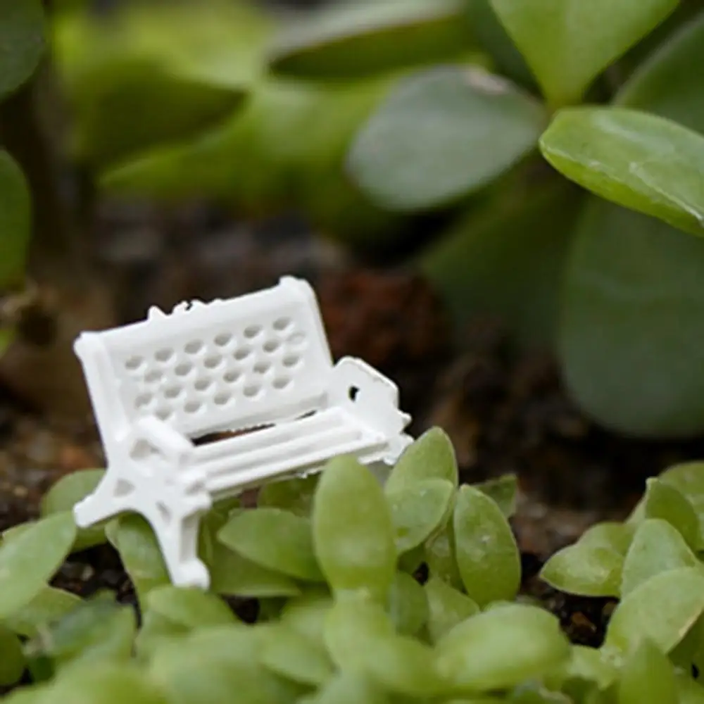 Белые шахты парковые скамейки микро пейзажи декоративные материалы маленькие