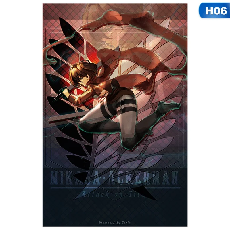 Короткая футболка с героями из японского аниме атака на постер Titan живопись