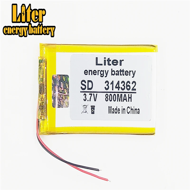 314362 3 7 V 800MAH литий полимерный аккумулятор планшета 304060 умный мобильный телефон