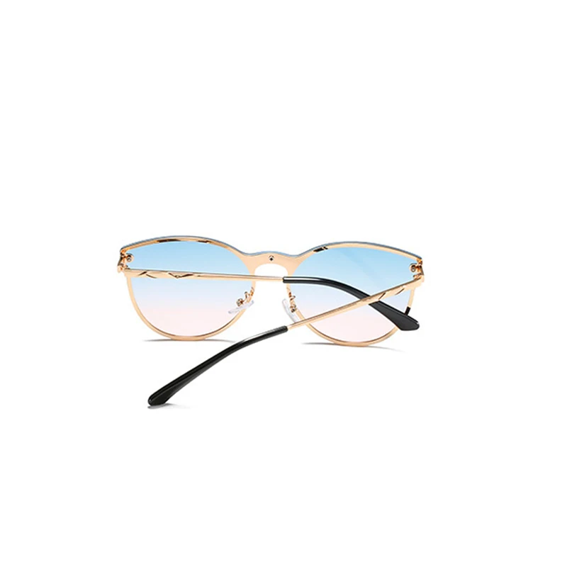 Сплошные солнцезащитные очки Модные градиентные цветные женские цельные