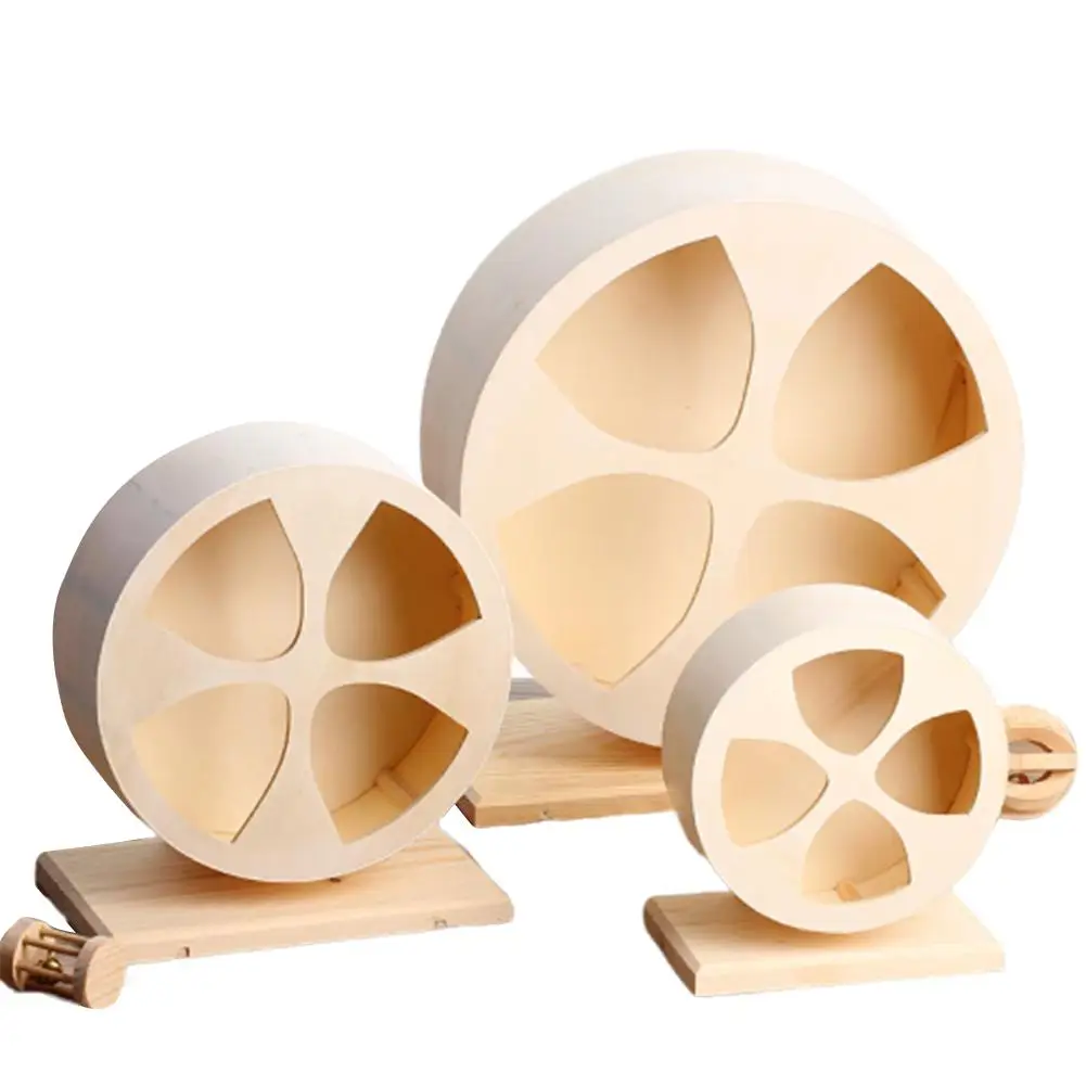 HobbyLane деревянный бесшумный питомец Упражнение бегущее колесо игрушка для