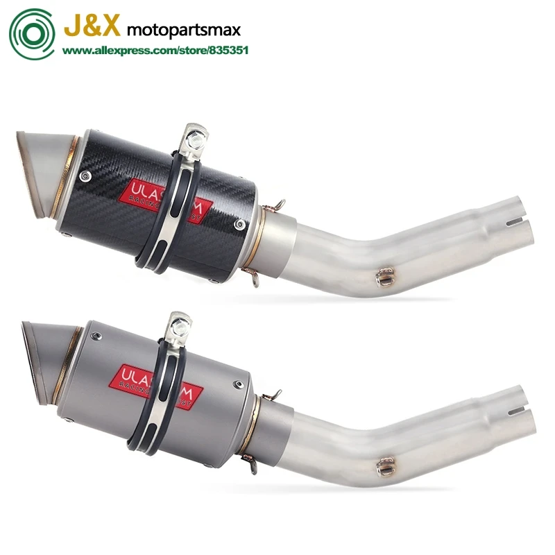 

GSR750 GSR 750 Motorcycle exhaust Muffler Escape middle link pipe muffler Full System Slip On For suzuki GSR750