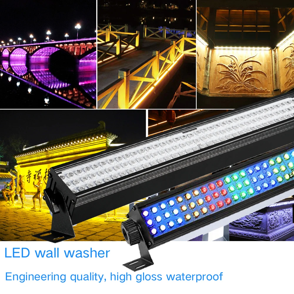 108 светодиодный RGB диско-светильник сценический светильник Рождественская