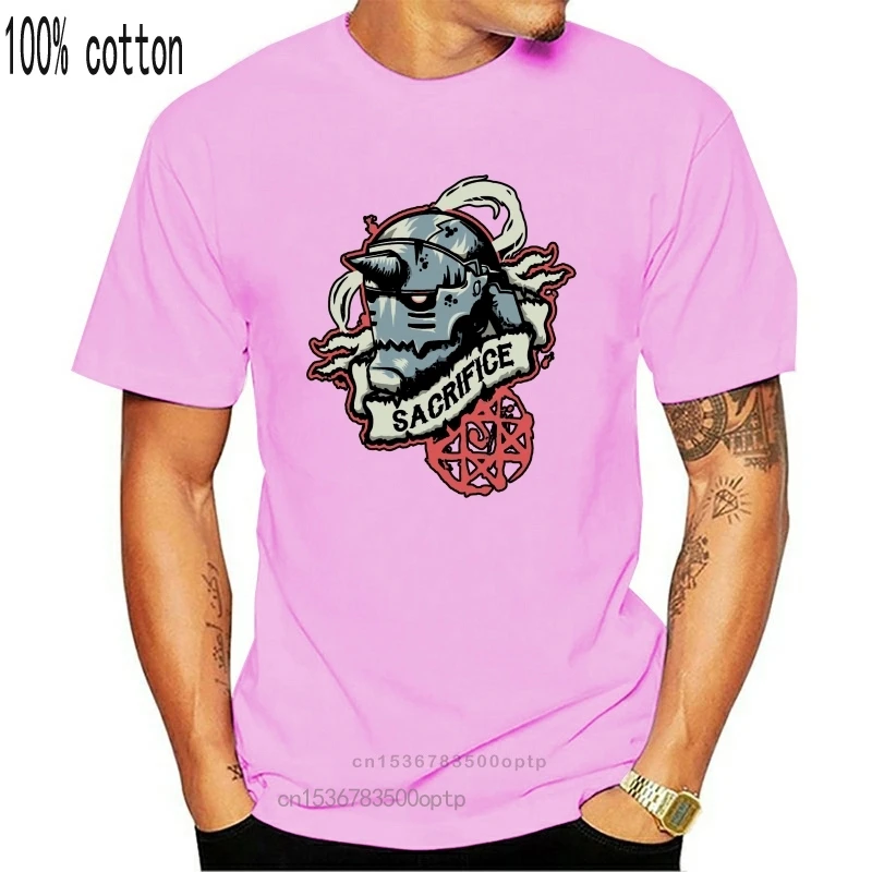 

Новинка 2021est 2021 футболка мужская с круглым вырезом хлопковая Футболка полностью металлический альхимик Альфонс Элрик 2021 уличная одежда руб...