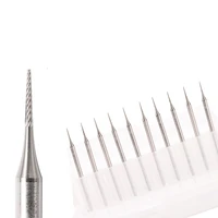 10pcs oblique column needle tungsten steel bur jewelry dental burs wood nuclear root carving tools milling cutter