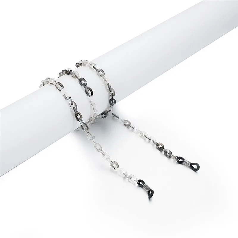 Fashion Chic Amber Color Eyeglass Chains Resin Acrylic Leopard Glasses Chain Eyewears No-slip Cord Neck Strap Rope | Украшения и