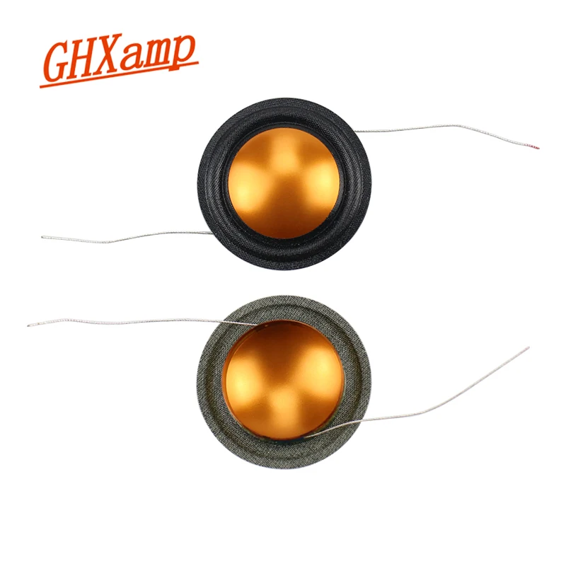 

GHXAMP 19,43 мм высокочастотная звуковая катушка Золотая 19,5 сердечник с медным покрытием круглый алюминиевый провод Катушка левая и правая стор...