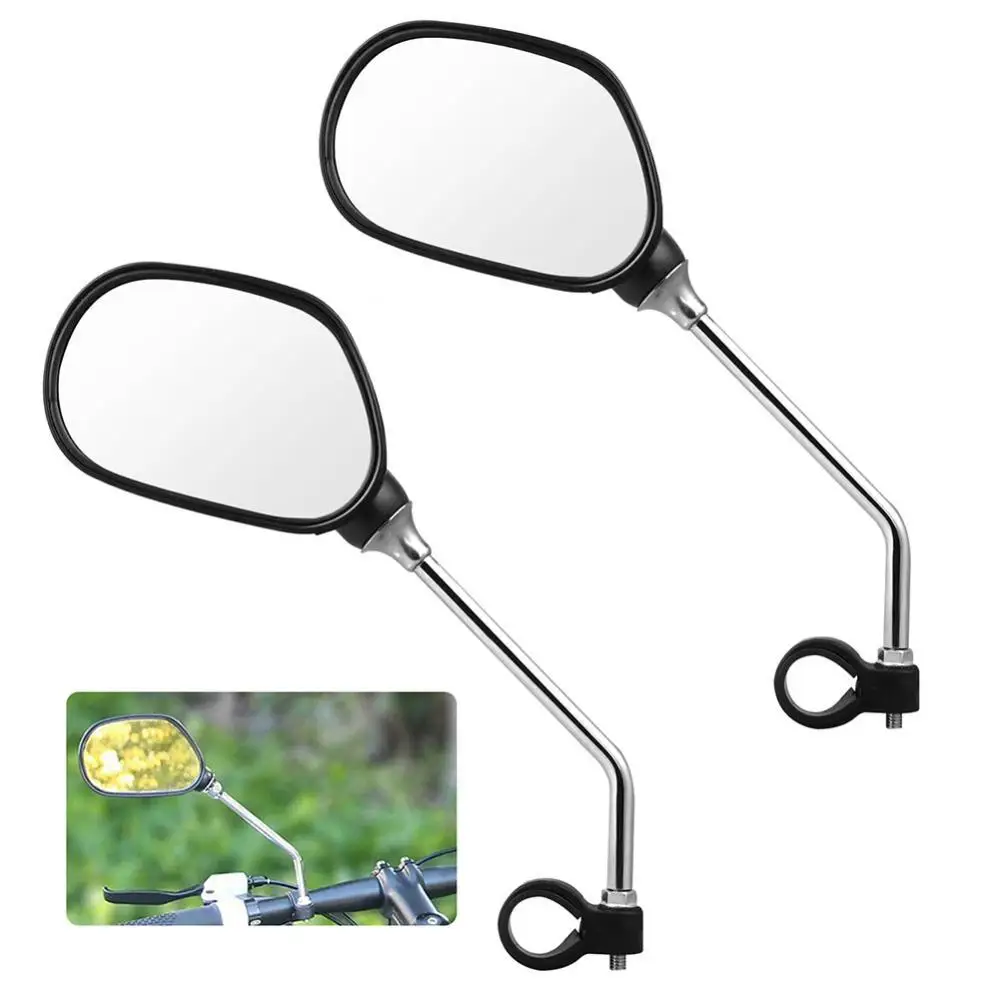 

2Pcs Bicycle Bike MTB Handlebar Adjustable Rear View Side Mirrors Replacements Rearview Mirror Bike Accessories