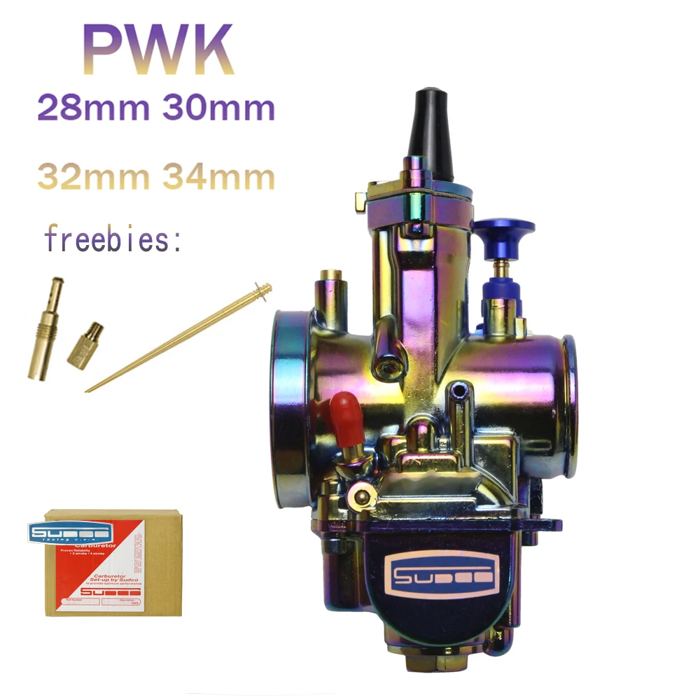

Racing Moto Universal Colorful Scooter Carburetor 28 30 32 34 mm Carburador For Keihin PWK With Power Jet