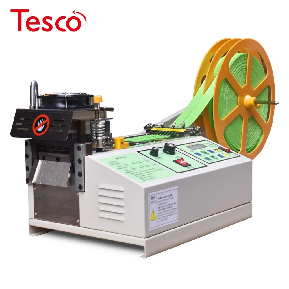 

XL-988 Computer Hot and Cold Cloth Belt Tape Cutting Machine Auto Magic Adhesive Tape Zipper Webbing Machine Elastic Cut Tools