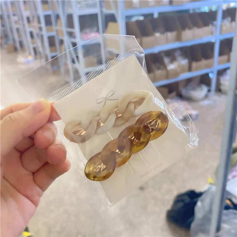 

2pcs/set Elegant Women Girls Hairpins Geometric Rhinestone Pearl Ins Fashion Hair Accessories Children Hair Clips