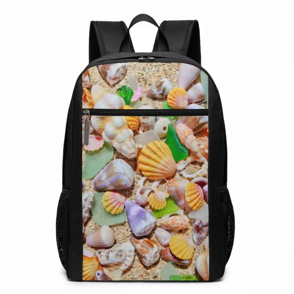 

Seashell Backpack Seashell Backpacks Student Men - Women Bag Print High quality Trending Multi Pocket Bags
