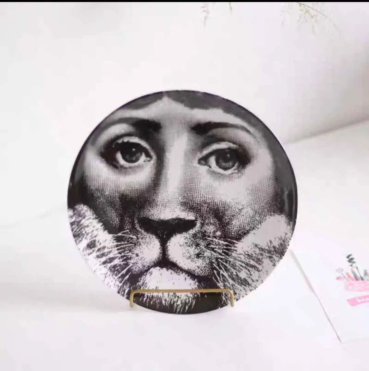 Milan rosenthal Piero fornasetti 8 дюймов керамическая обеденная тарелка блюдо десертная тарелка для закуски тарелка для торта украшение подвесная тарелка - Цвет: 8
