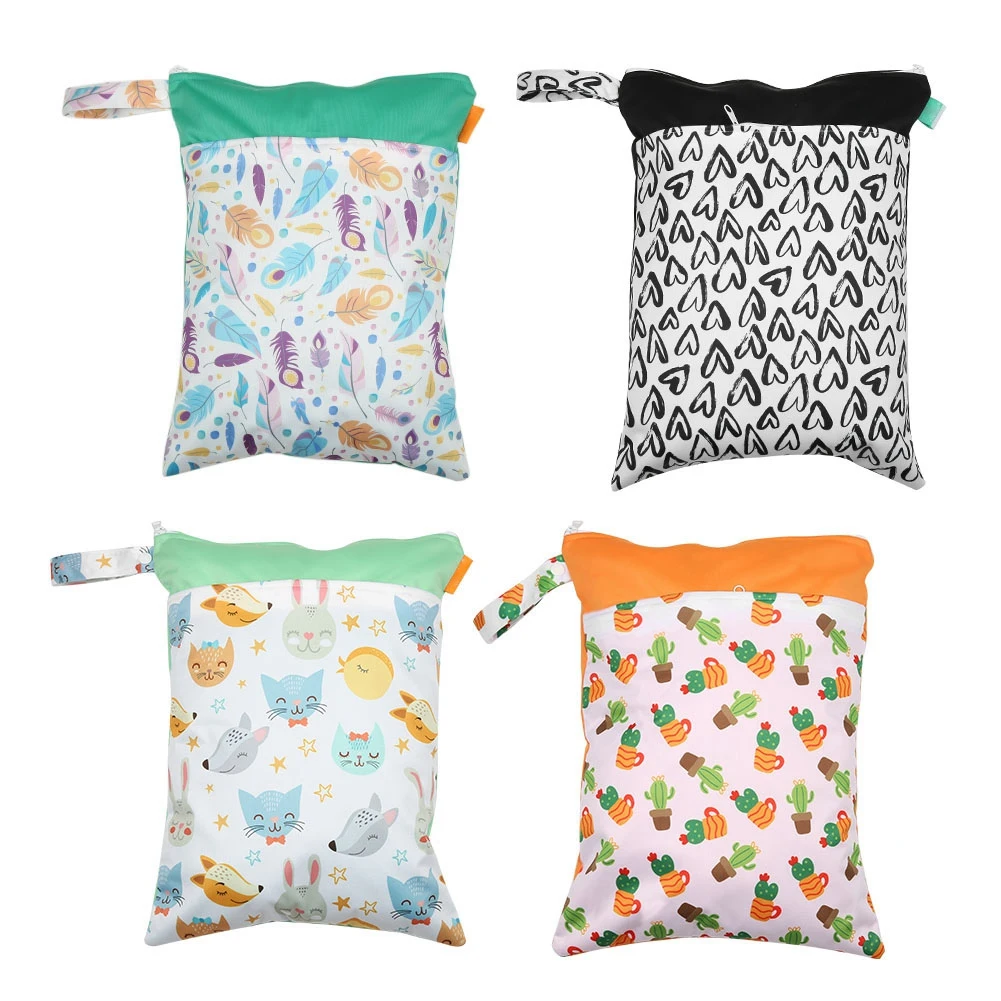 Водонепроницаемая многоразовая сумка для подгузников карманный дорожный мешок