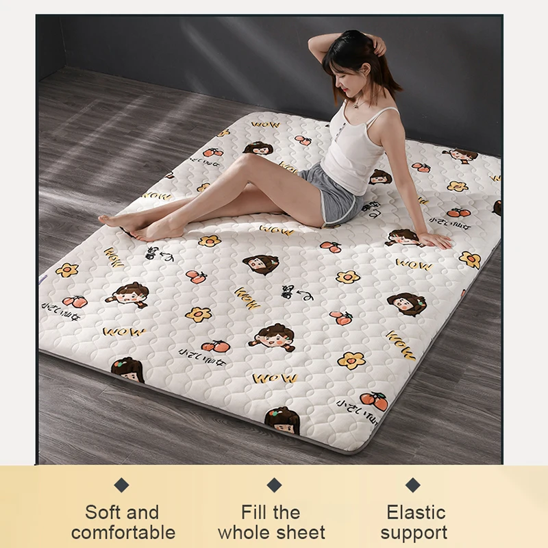 Толстый теплый матрас пол татами 4 5 см складной один двойной матрасы кровати