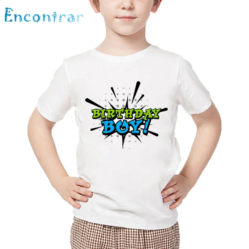 Забавные принты с надписями на день рождения для мальчиков 1 5 лет детские летние