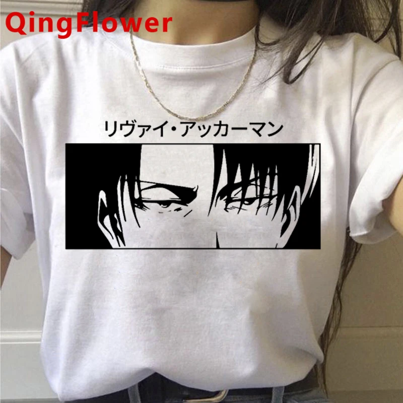 Футболка женская с забавным рисунком атака на Титанов повседневный модный топ в