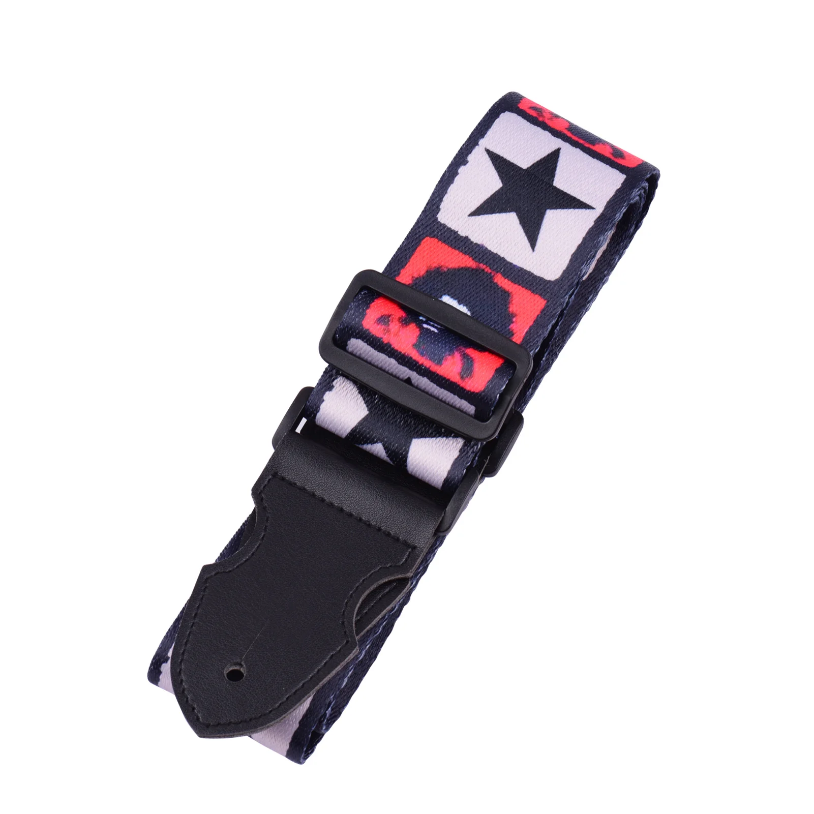 

Adjustable Guitar Strap Soft Polyester Shoulder Belt With Picks Strap Lock Button Headstock for Acoustic Guitars Electric Guitar