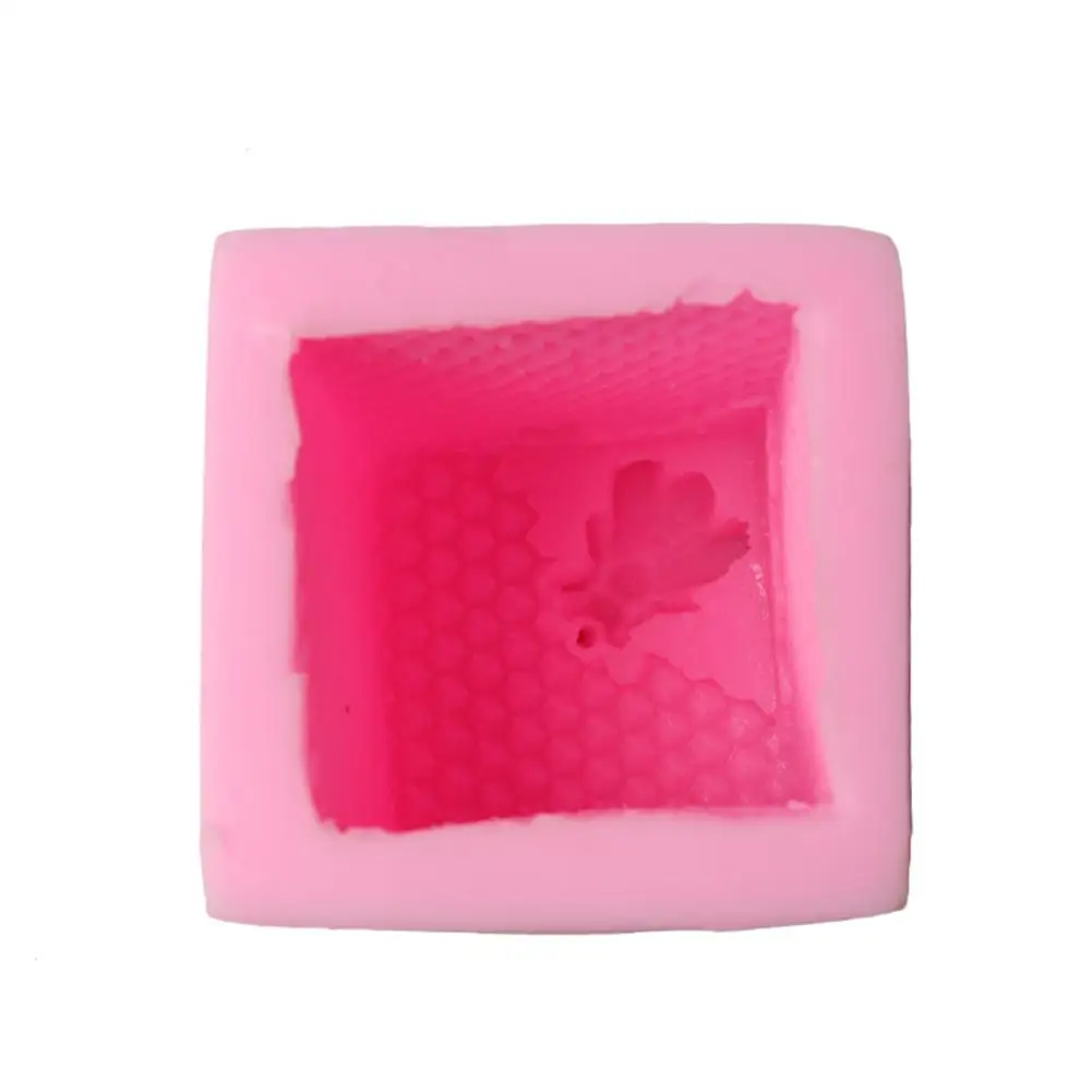 DIY Форма пчелиное гнездо свеча силиконовая форма 3d квадратная помадка для