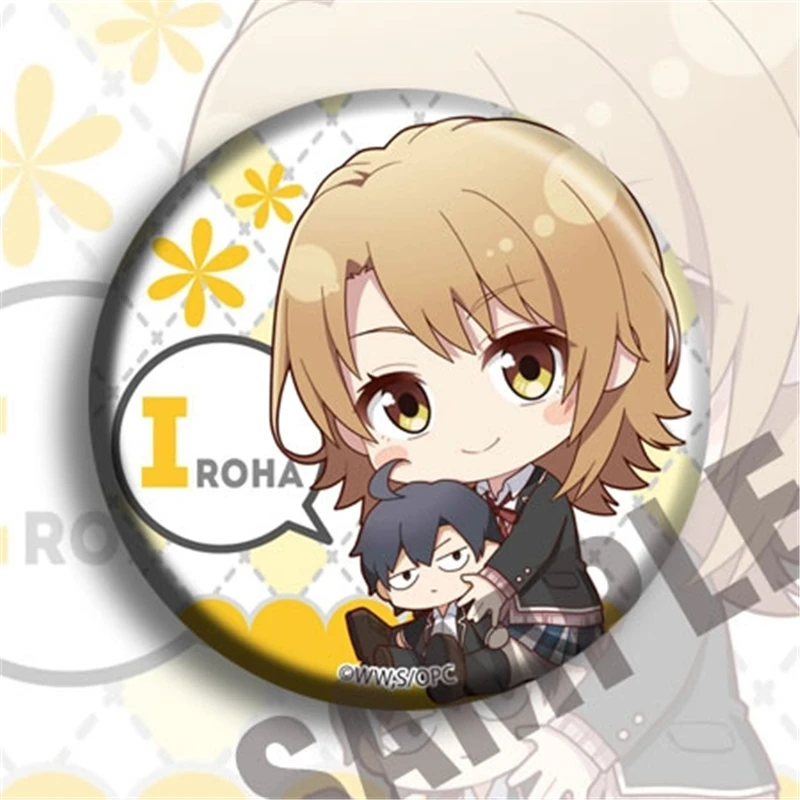 8 шт. аниме Мой подросток романтическая комедия мультяшная булавка значок брошь