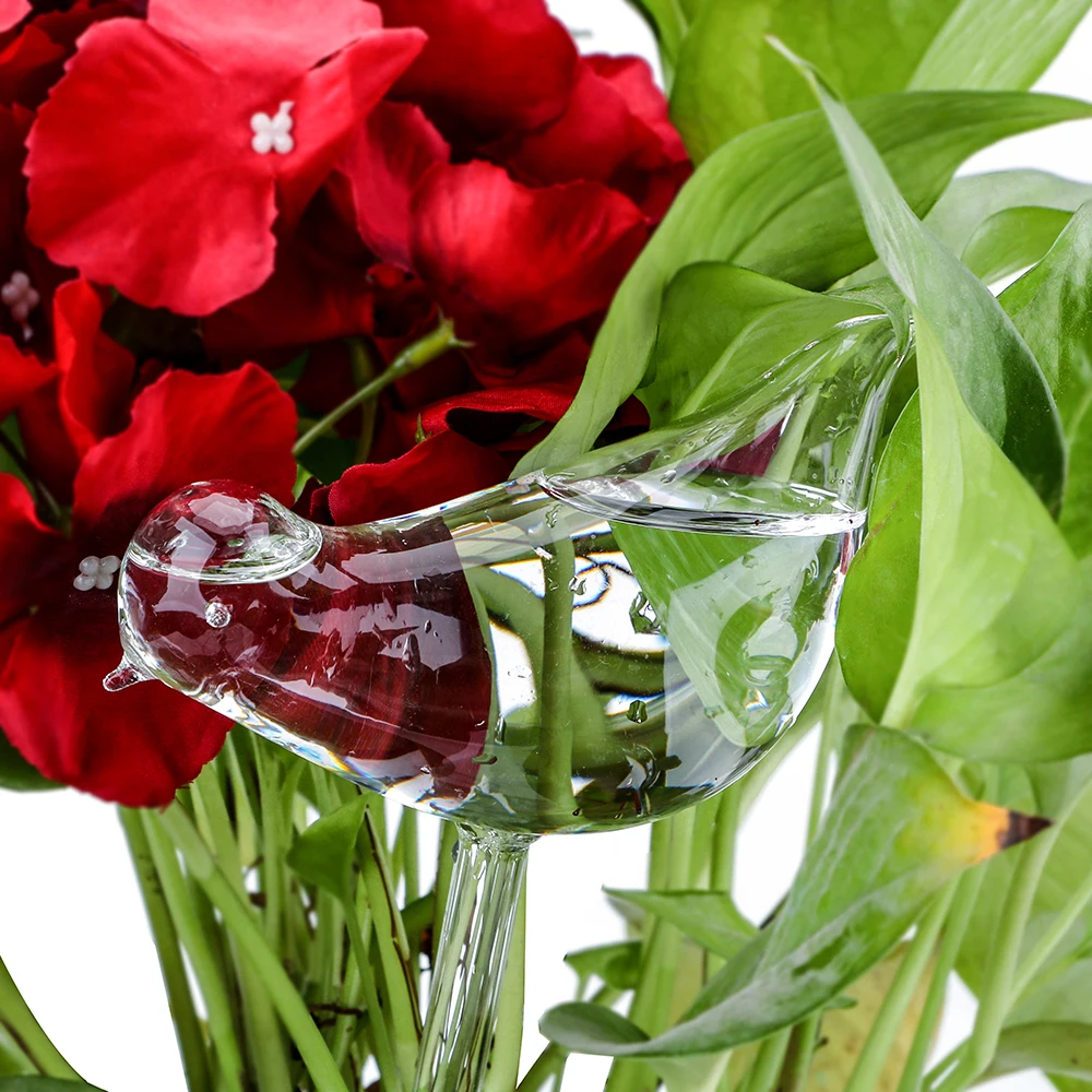 

Кормушка для растений в форме птицы, автоматическое устройство для самополива, банки для полива из прозрачного стекла